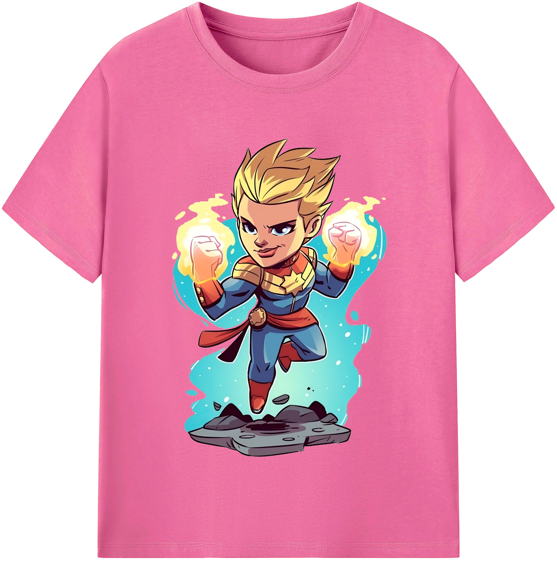 （画像用） アベンジャーズ The Avengers レディースカジュアルプリントTシャツ（綿100％）